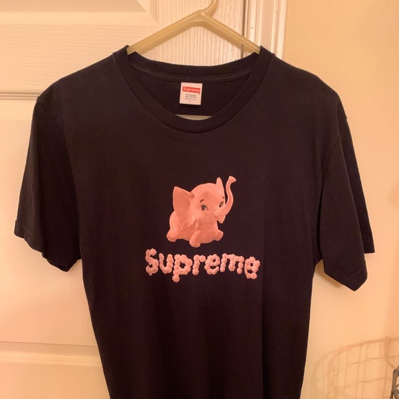 Black elephant supreme tee